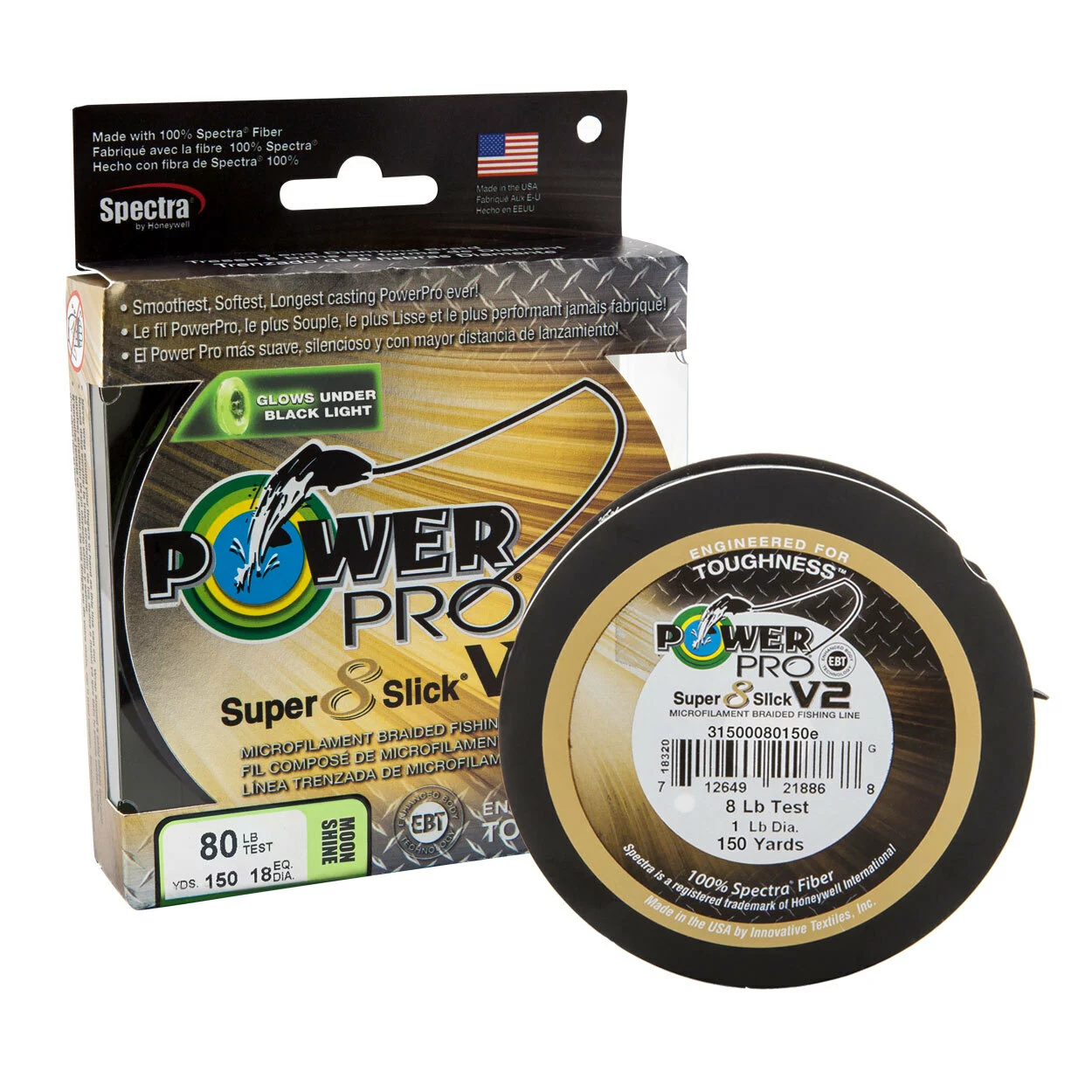 Shimano Power Pro Super Slick V2 Moonshine 150m Braid Fishing Line 3 Shimano Power Pro Super Slick V2 Moonshine 150m Braid Fishing Line